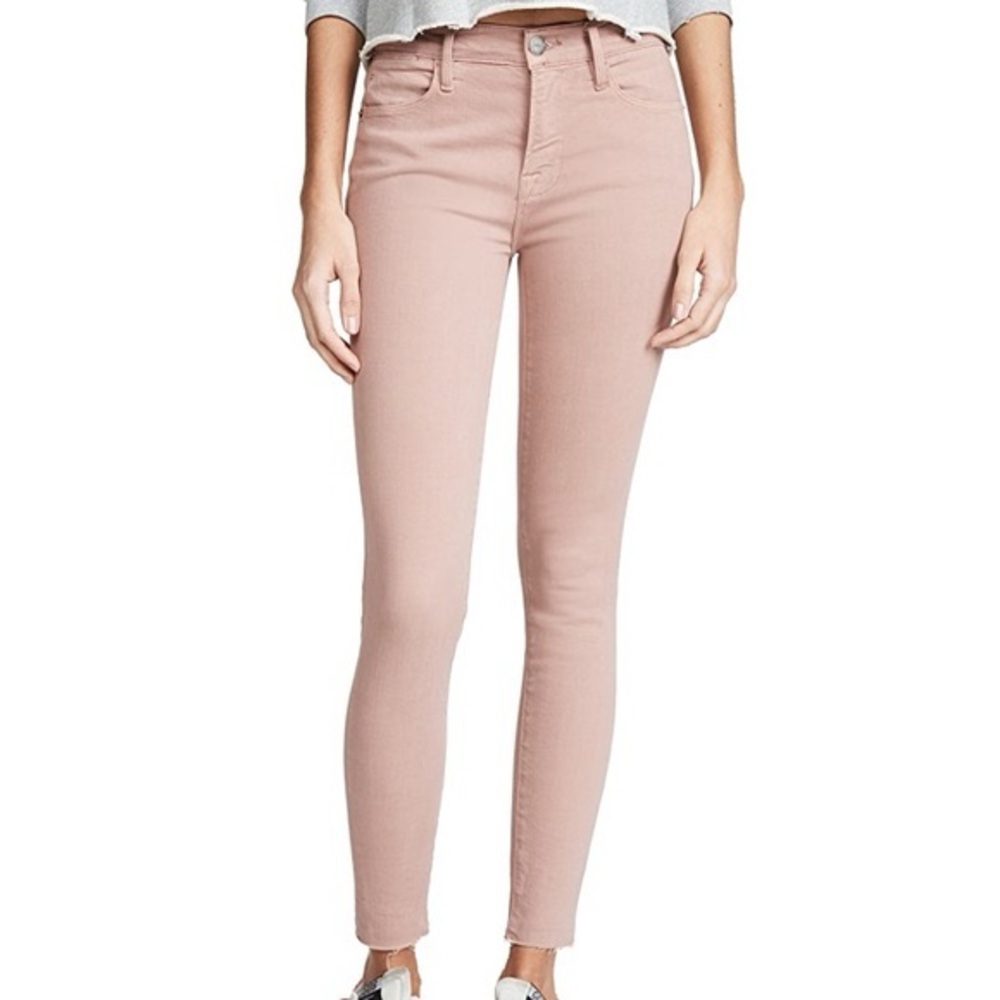Frame Le High Skinny Jeans in Dusty Rose. Size 27.